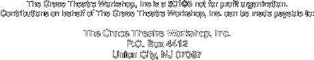 The Grace Theatre Workshop, Inc
